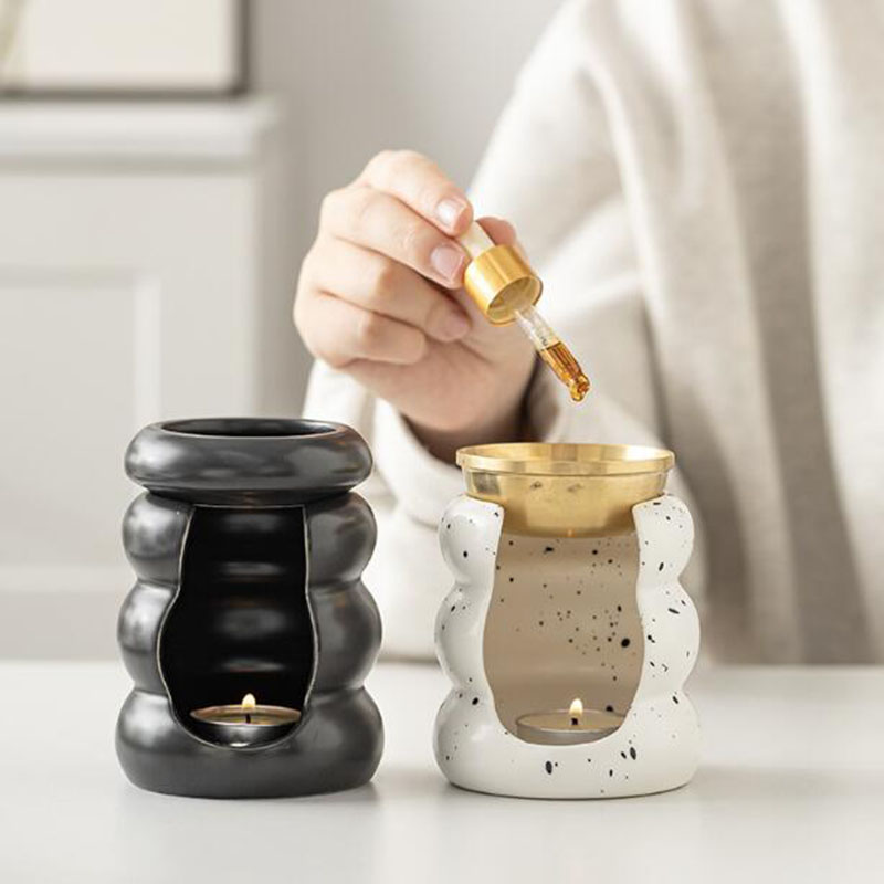 Home Fragrance Oil Burner - Brûleur d'aromathérapie en céramique à la