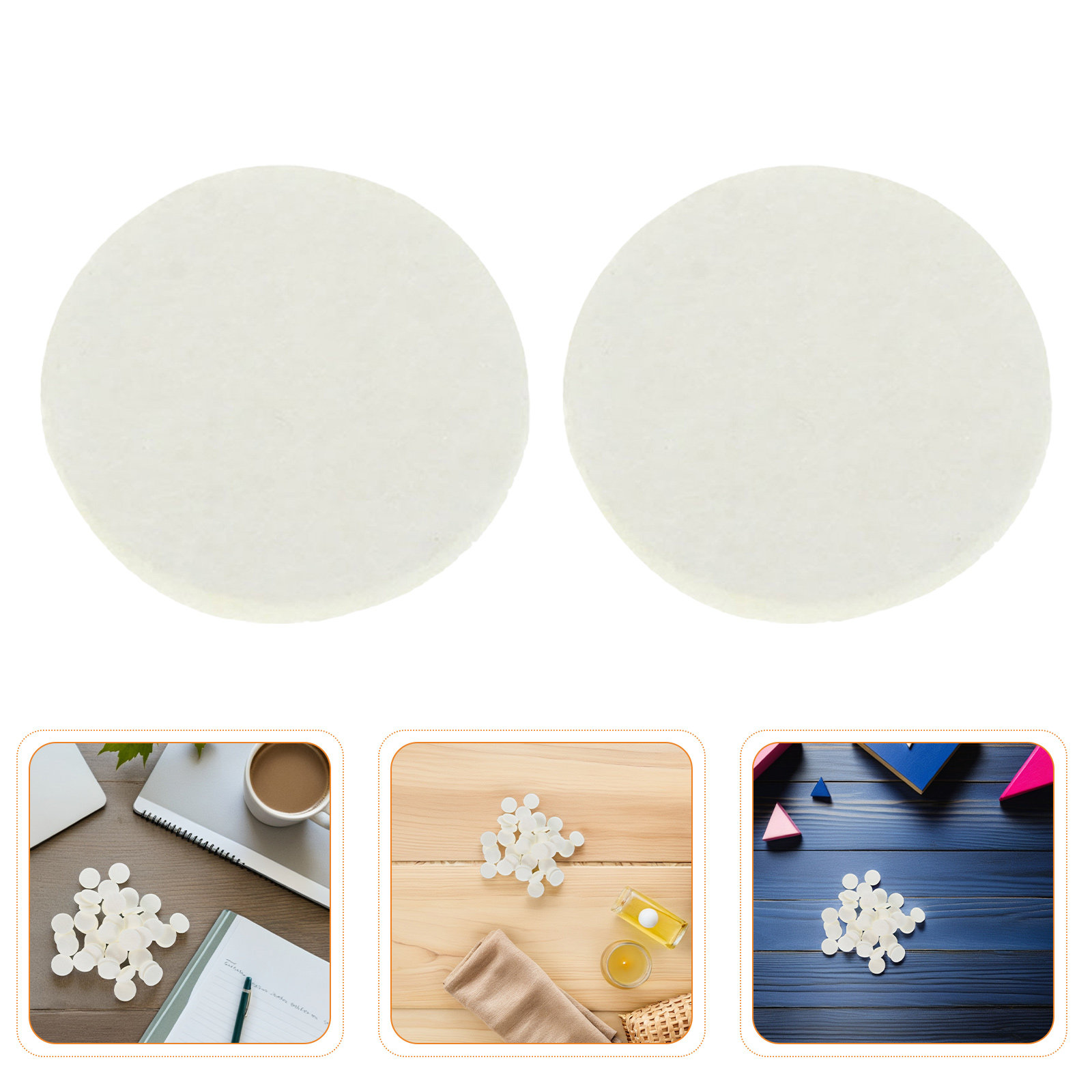Diffuser Necklace Locket - 300 pièces de tampons de coton