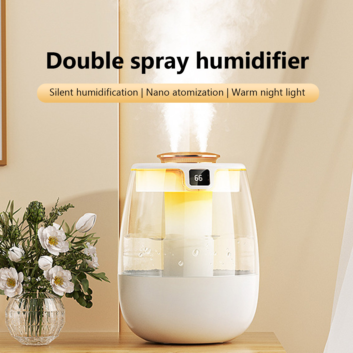 Home Fragrance Mist - Humidificateur d'air 1,3 l, Double Port