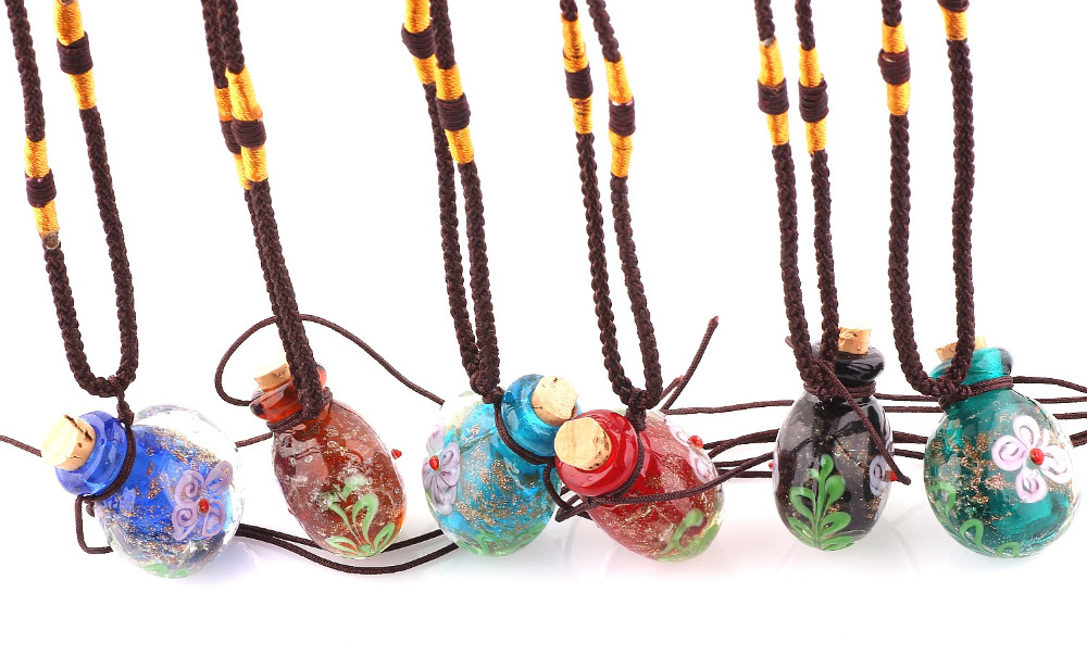 Mode 6 pièces fleur pendentif  - Diffuser Necklace Locket avis et prix