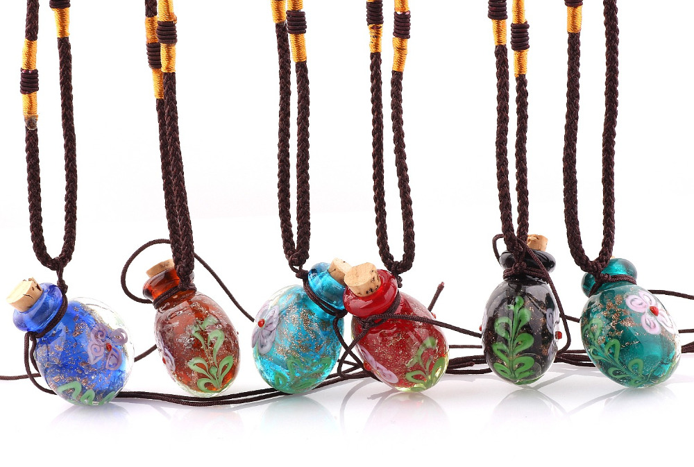 Mode 6 pièces fleur pendentif  - Diffuser Necklace Locket avis et prix