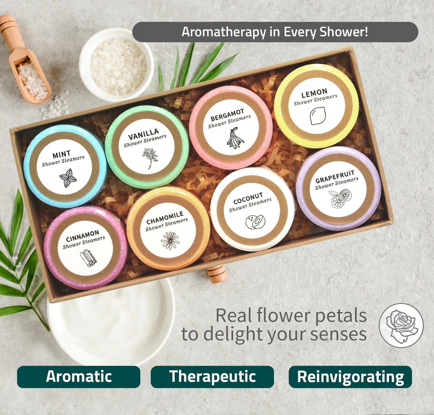 Vapeurs de douche-paquet de 8  - Fragrance Oil Set avis et prix