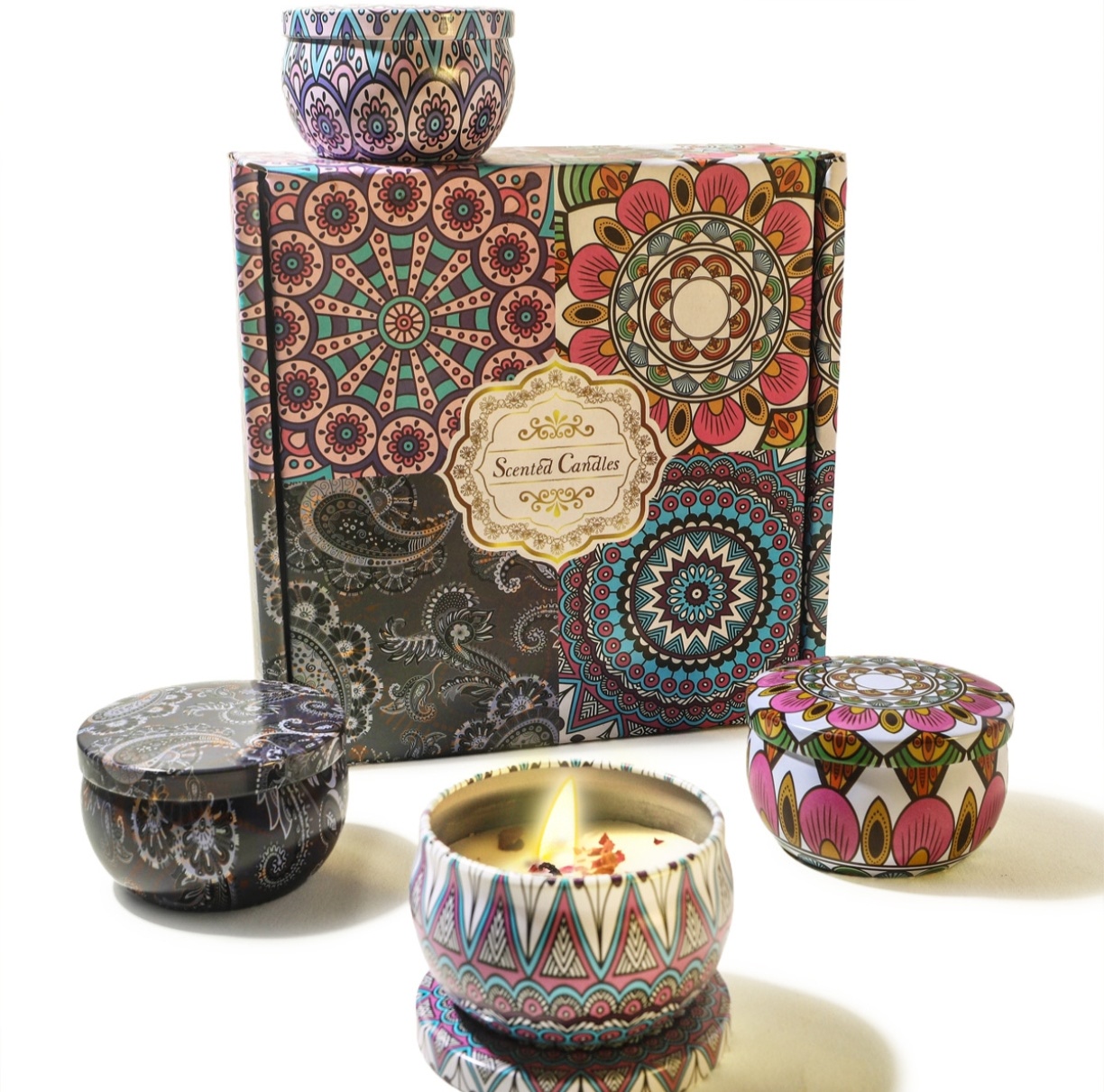 Bougie parfumée à la cire de s - Potpourri Dried Flower avis et prix