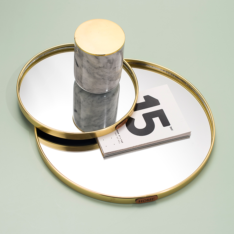 Plateau miroir doré, organisat - Home Fragrance Luxury avis et prix