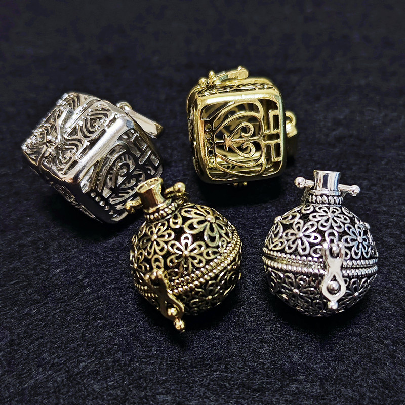 Médaillon boule creuse en lait - Diffuser Necklace Locket avis et prix