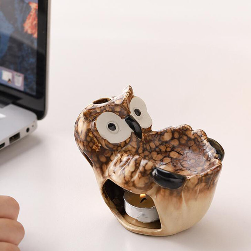 Brûleur d'aromathérapie hibou  - Home Fragrance Oil Burner avis et prix