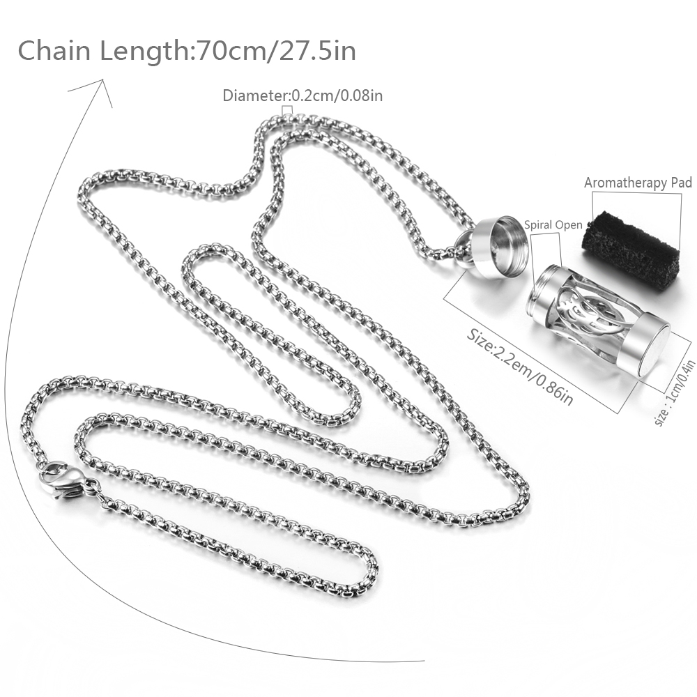 Bijoux d'aromathérapie en acie - Diffuser Necklace Locket avis et prix