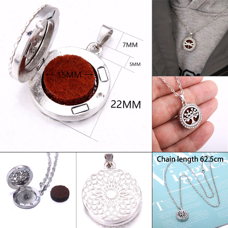 Collier d'aromathérapie arbre  - Diffuser Necklace Locket avis et prix
