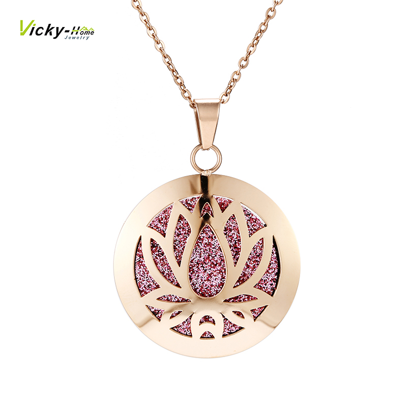 Collier lotus aromathérapie di - Diffuser Necklace Locket avis et prix